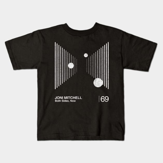 Joni Mitchell / Minimalist Graphic Artwork Design Kids T-Shirt by saudade